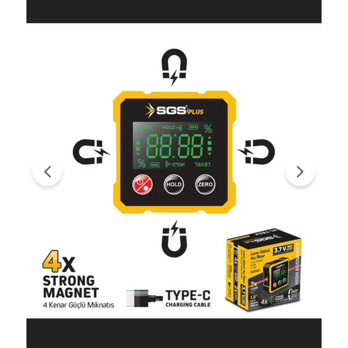 Sgs 5431 Kılatıslı Lazer Dijital Açı Ölçer